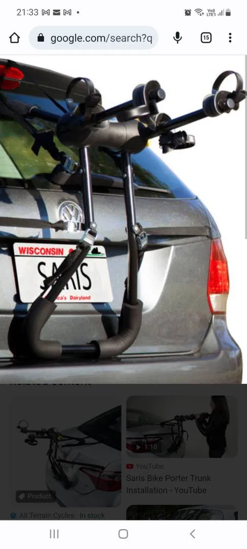Saris Bicycle rack