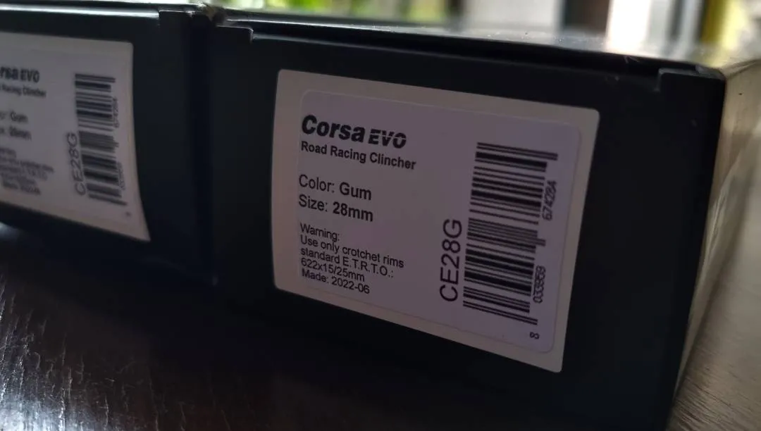 Veloflex CORSA Evo 28c Clincher Gum Wall