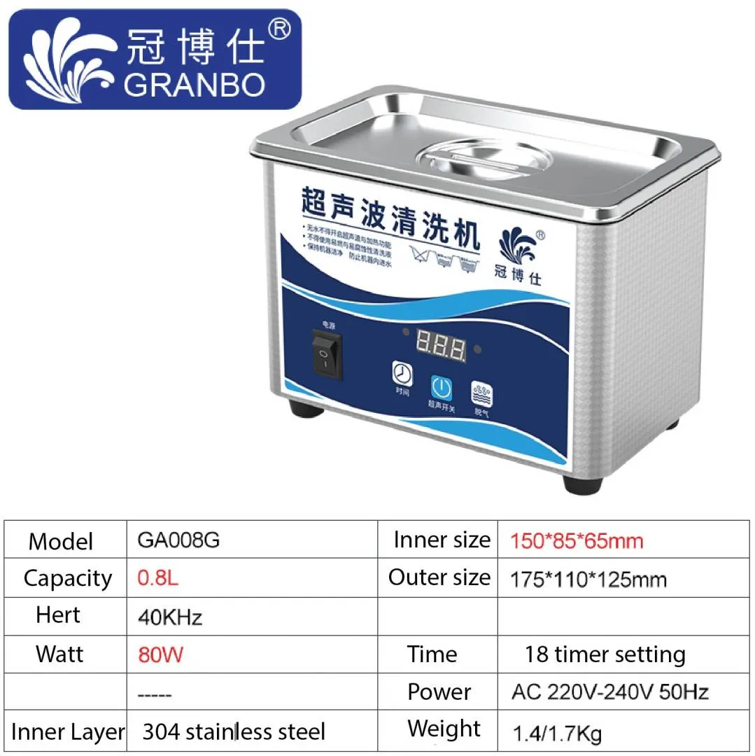 Ultrasonic Cleaner Machine (0.8 Liter) for Chain Cleaning