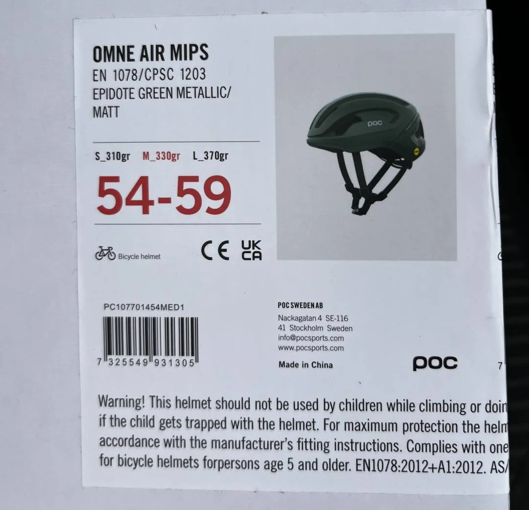 POC Omne Air MIPS Epidote Green M