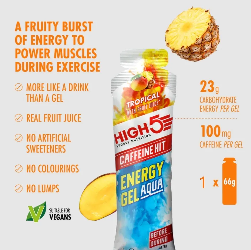 High5 Energy Gel Aqua Caffeine Hit