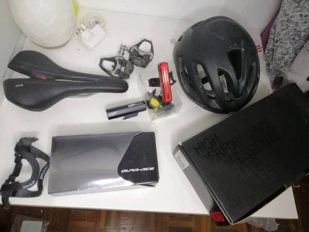 10 Speed Ultegra, Full set Dogma 65.1.Dura-ace C50 with Trainer Roller.