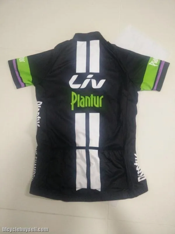 LIV PLANTUR RACE FIT CUTTING WOMEN'S CYCLING JERSEY BLACK/ GREEN XS-XL