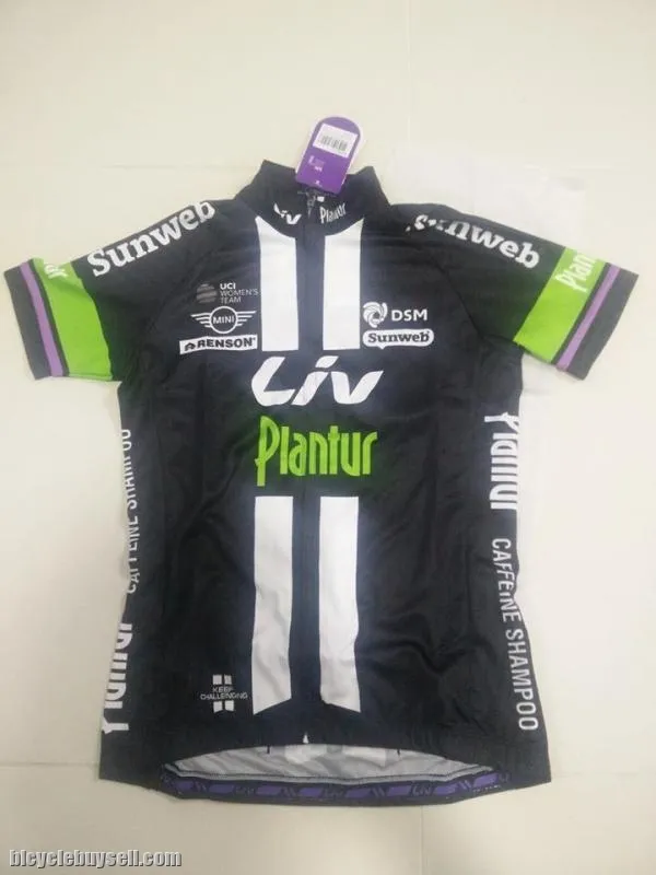 LIV PLANTUR RACE FIT CUTTING WOMEN'S CYCLING JERSEY BLACK/ GREEN XS-XL