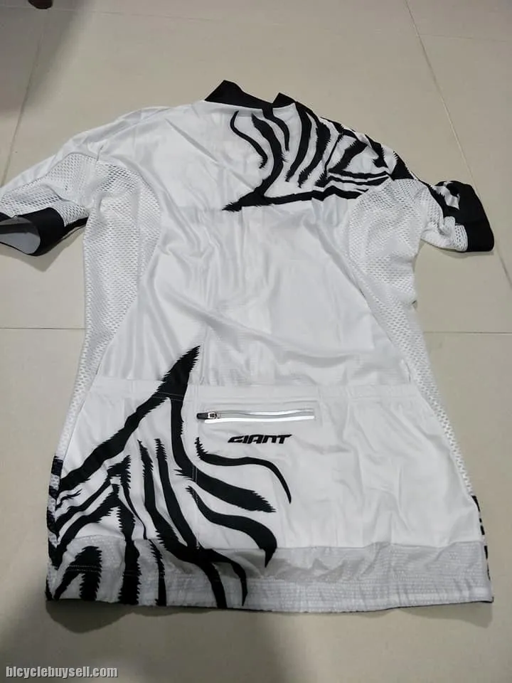 Giant Zebra Series Short sleeves Cycling Jersey White