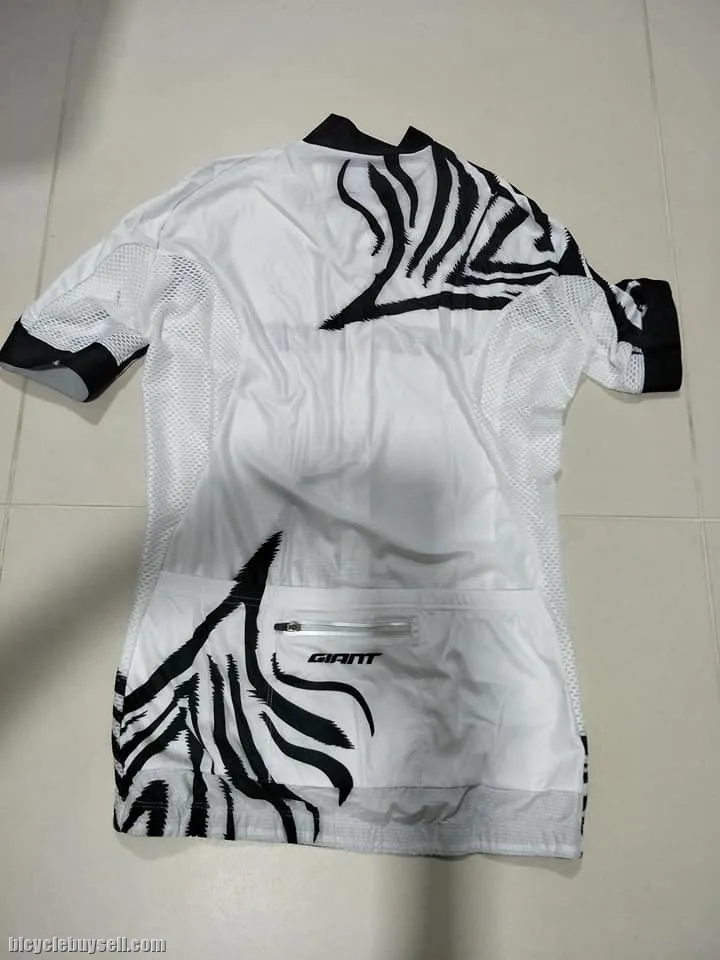 Giant Zebra Series Short sleeves Cycling Jersey White