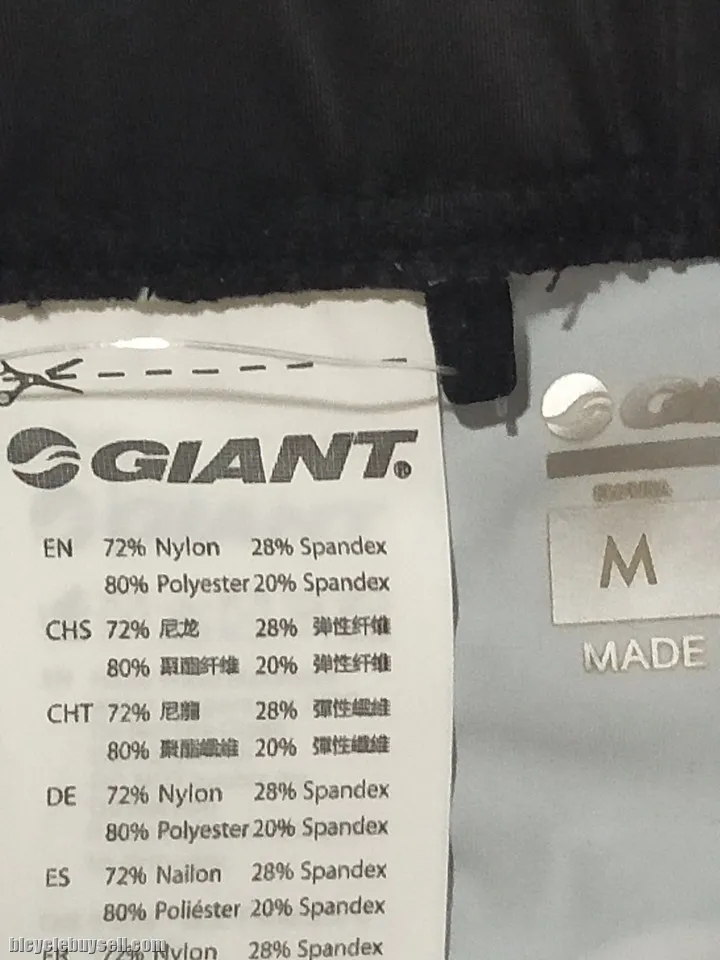 Team CCC Giant Matching Padded Black Tights