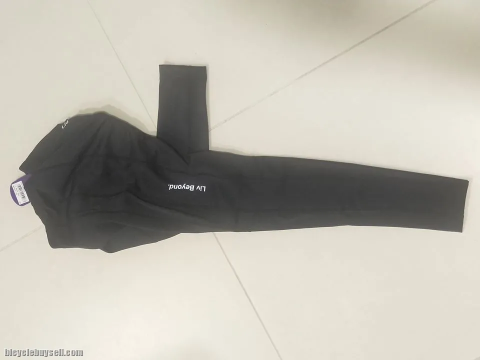 LIV Mossa Series Long Cycling Tights with excellent padding - Black with reflective decals