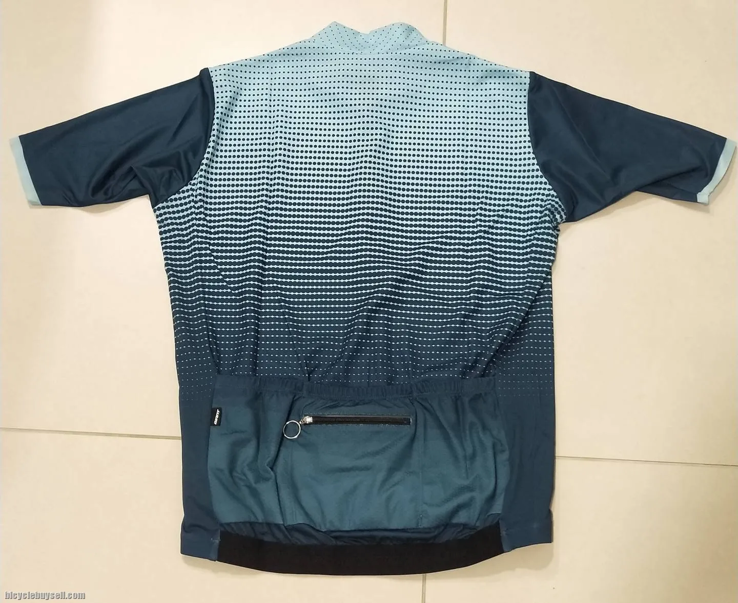 Giant Sunrise Series Club Cut Short Sleeves Cycling Jersey in Green and Blue Variant