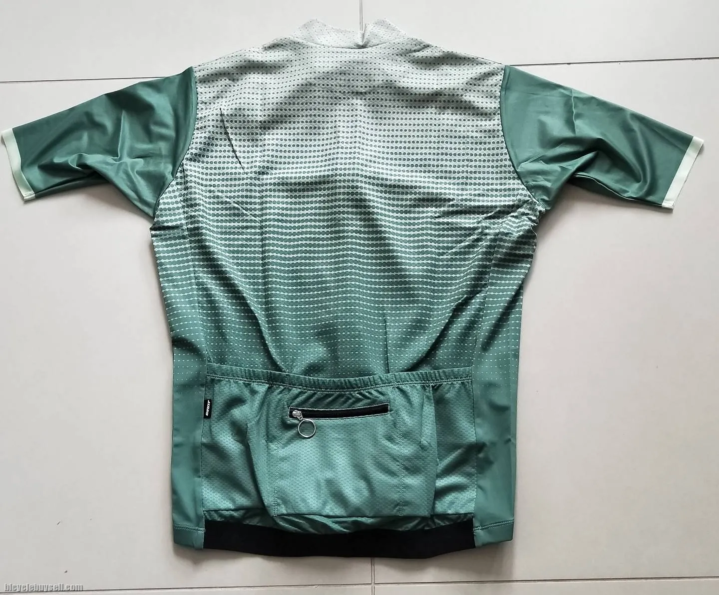 Giant Sunrise Series Club Cut Short Sleeves Cycling Jersey in Green and Blue Variant
