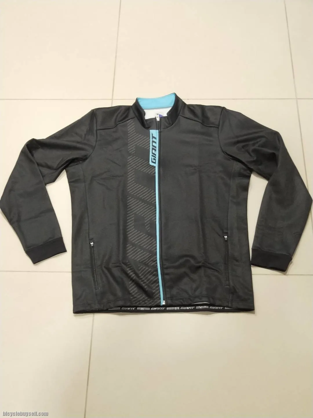 Giant Flare Thermal Long Sleeves Cycling Jersey with Zipper Pockets