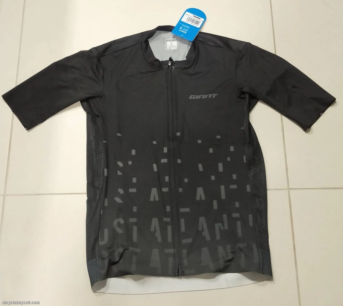 Giant Atlantis Series Black Short Sleeves Pro Cut Cycling Jersey M-2XL
