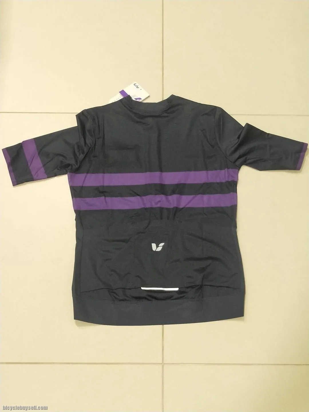 LIV 2nd Element Race Cut Cycling Jersey Short Sleeves in Green-Yellow and NavyBlue-Purple Colors