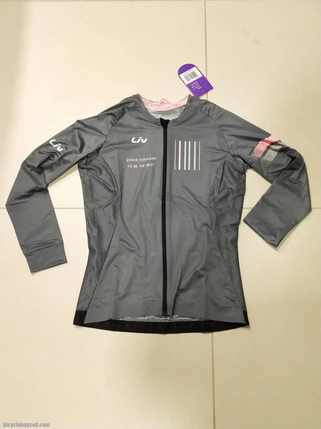 LIV Forward Series Long Sleeves Jersey Grey for Tropical Weather Use