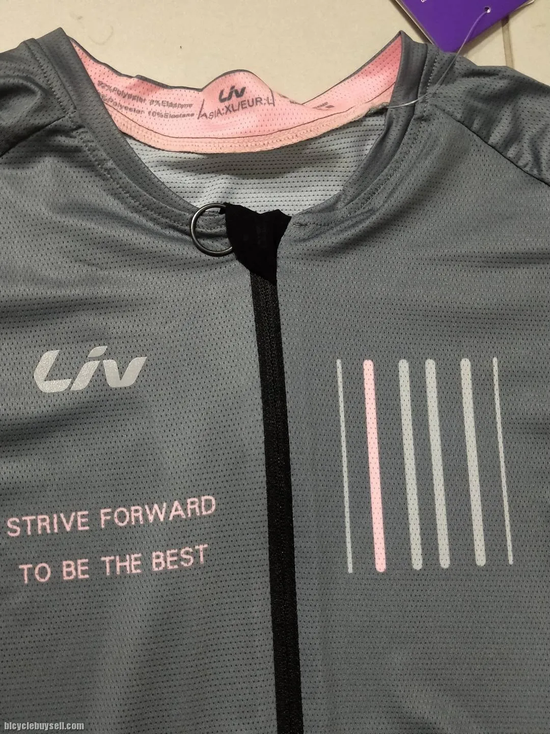 LIV Forward Series Long Sleeves Jersey Grey for Tropical Weather Use
