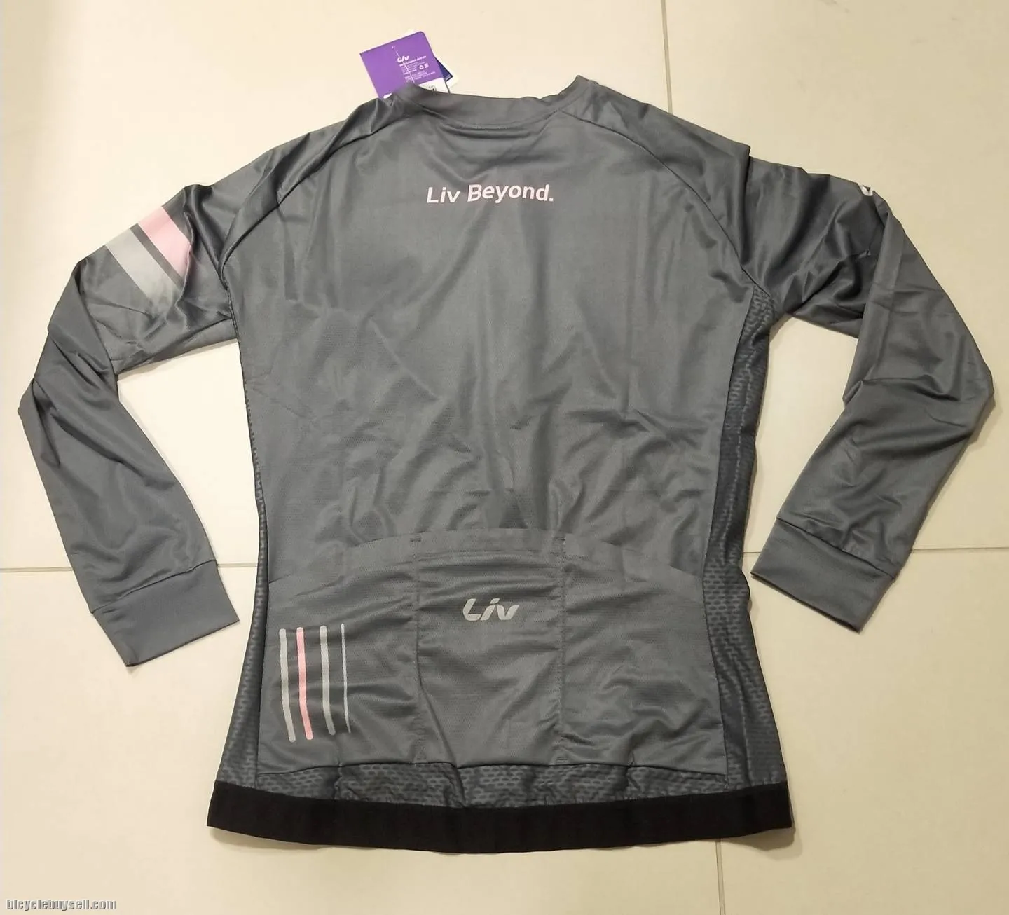 LIV Forward Series Long Sleeves Jersey Grey for Tropical Weather Use