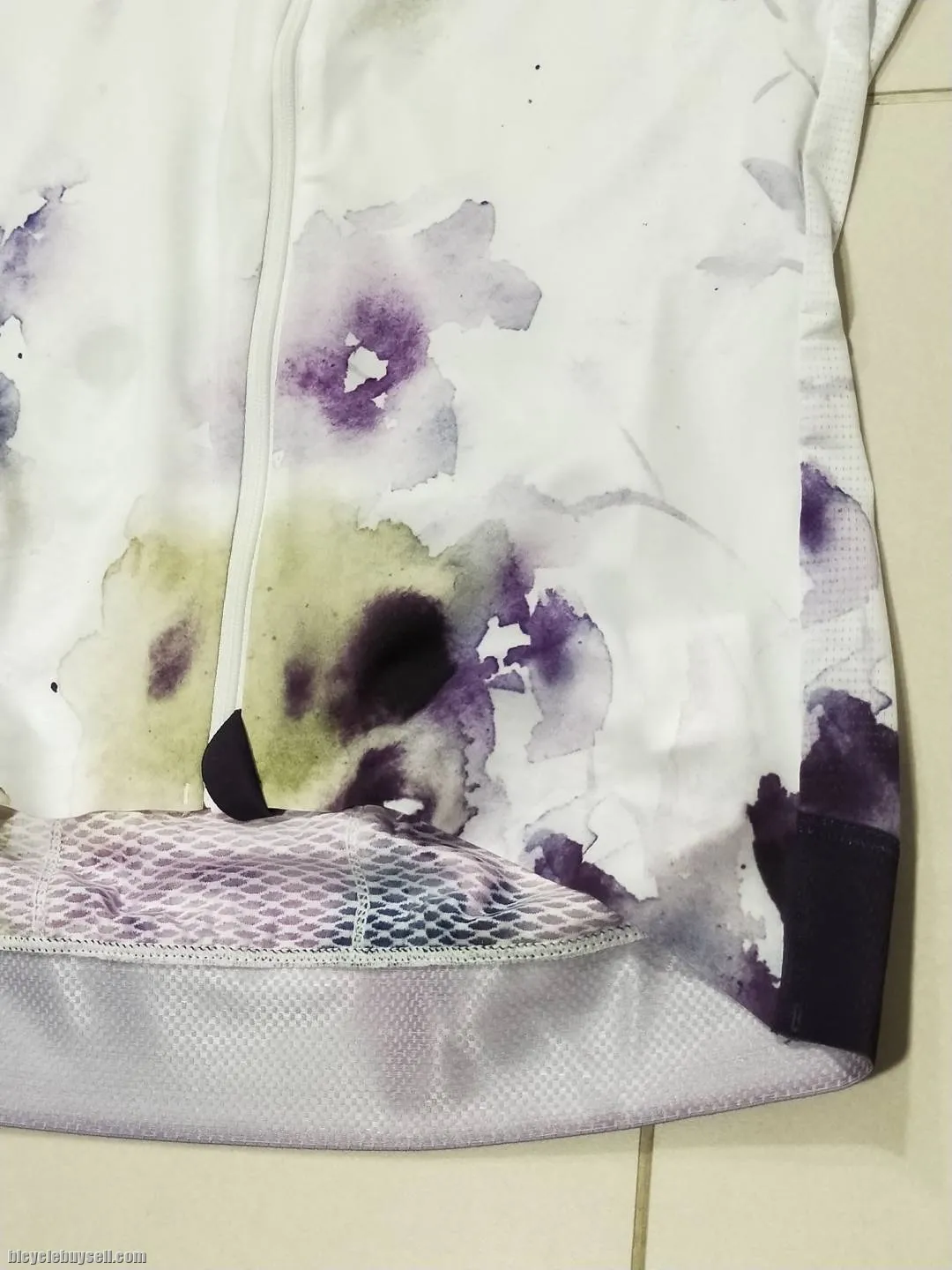 LIV by Giant Rhythm Floral White Cycling Jersey - Race Cut in size S and M only Ultra Cool Fabric