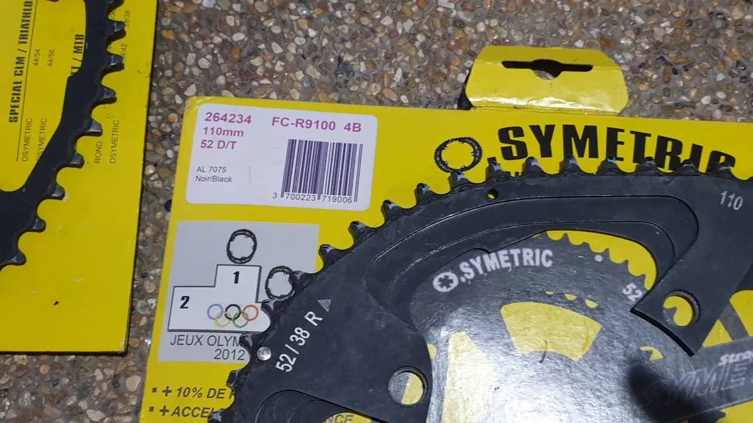 Osymetric Oval chainring 52-38 Used