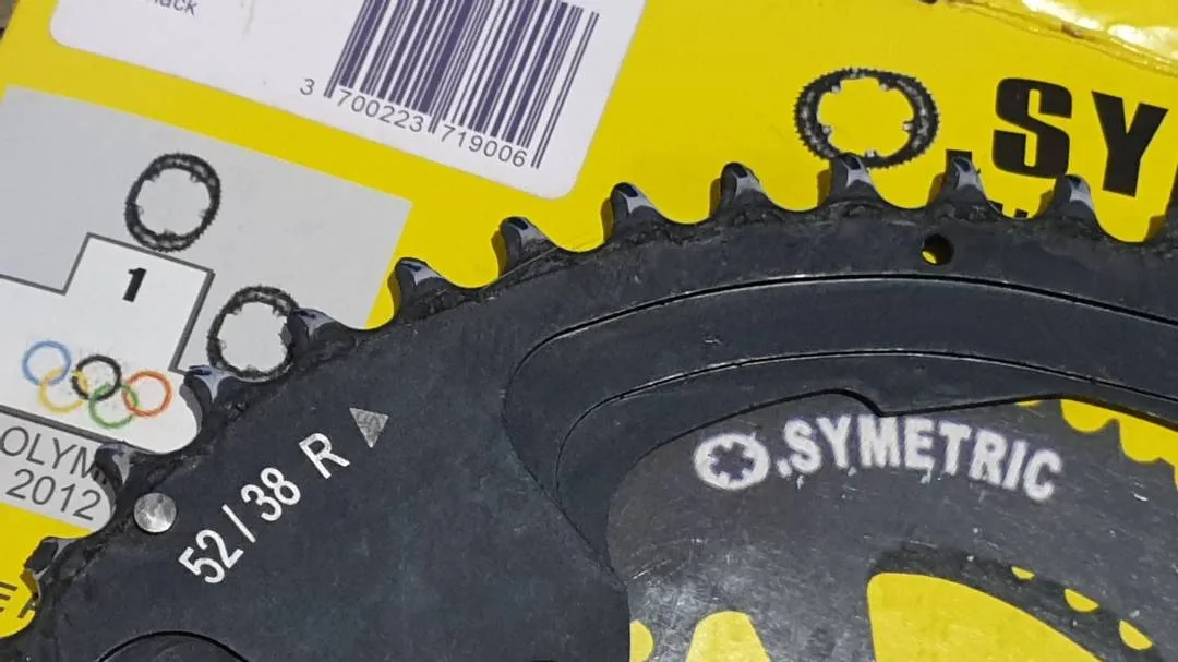Osymetric Oval chainring 52-38 Used