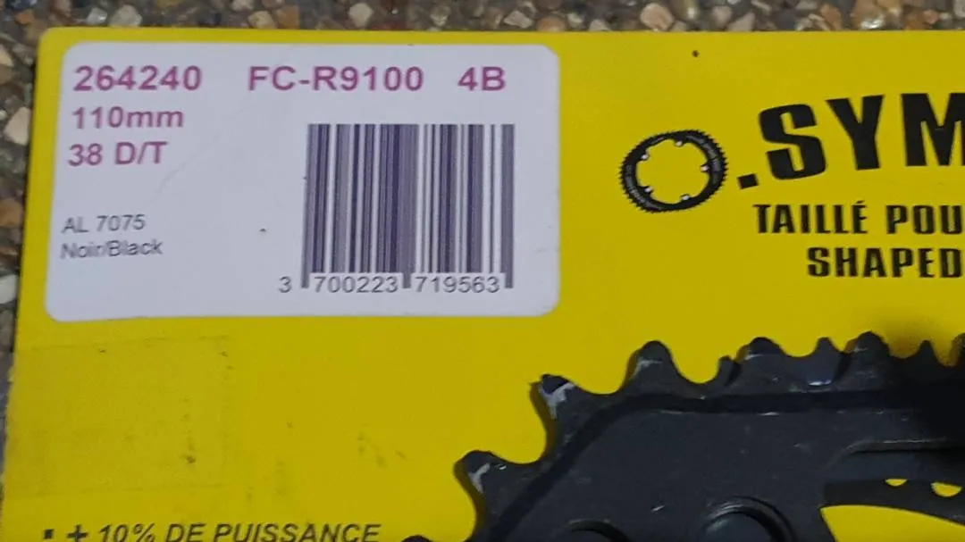 Osymetric Oval chainring 52-38 Used