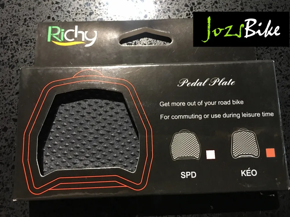 RICHY Bike Lock Pedal Plate Adapter Convert For SHIMANO / LOOK