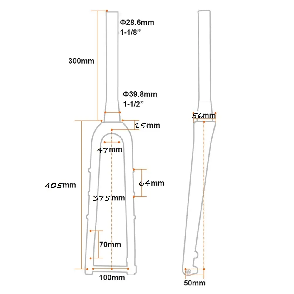Diamondback Fixie Road Touring 700c Aluminium Fork
