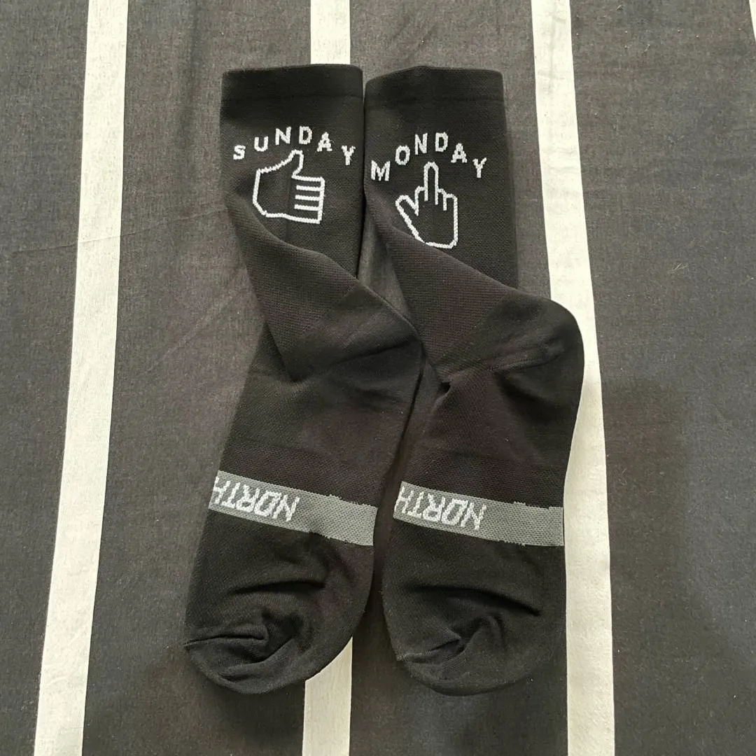Monday Sunday Cycling Socks