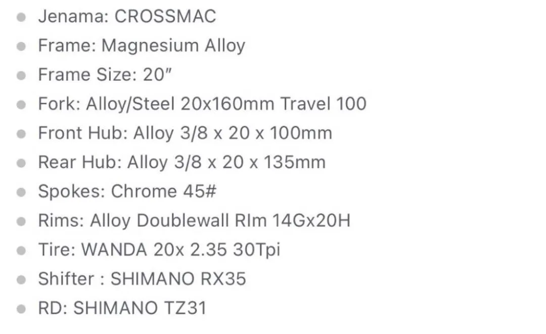 Pinarello X7 Crossmac - 20 inch kids bike
