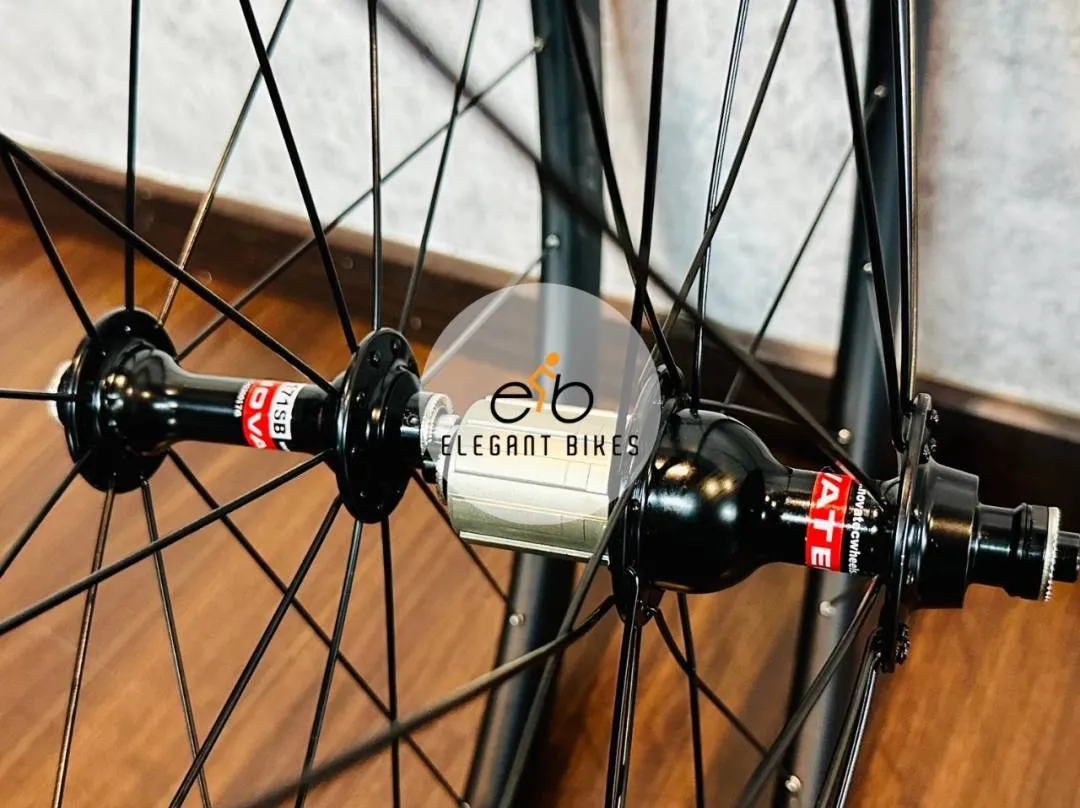 NEW 700C CARBON WHEELSET 50MM HIGH PROFILE RIM BRAKE ALCOTT JAVA TWITTER