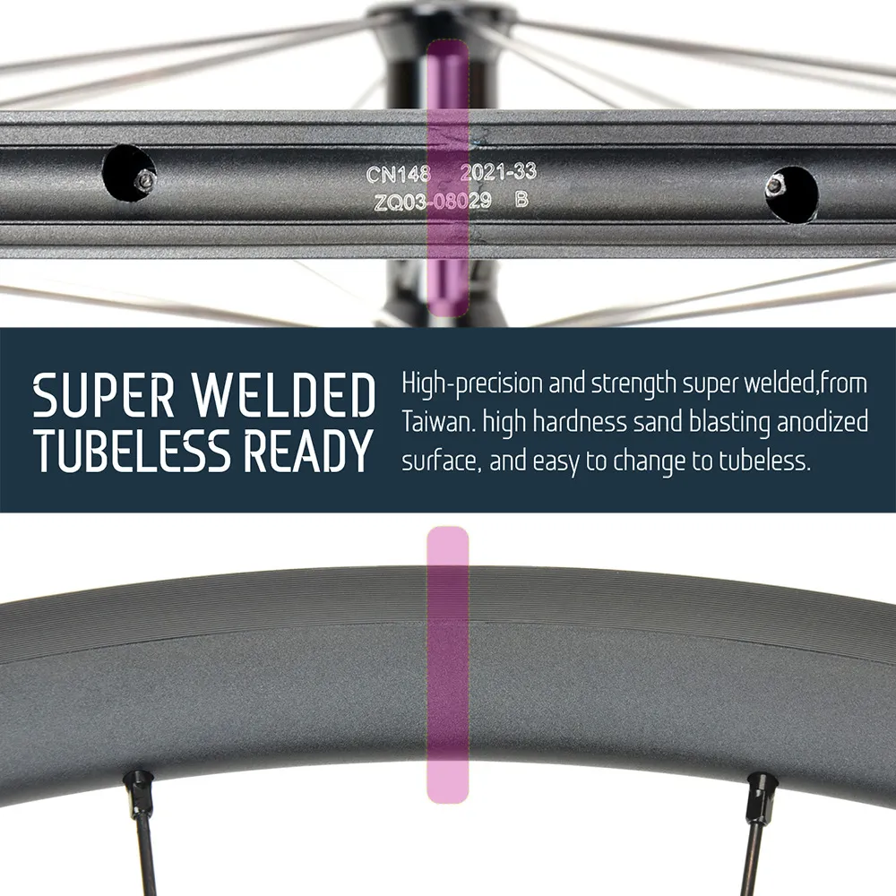 KOOZER RS1500 Aluminium Road Bike Rim 700C 6 Pawls Alloy Wheelset 700x23-32c Tyre DT Champion Tubele