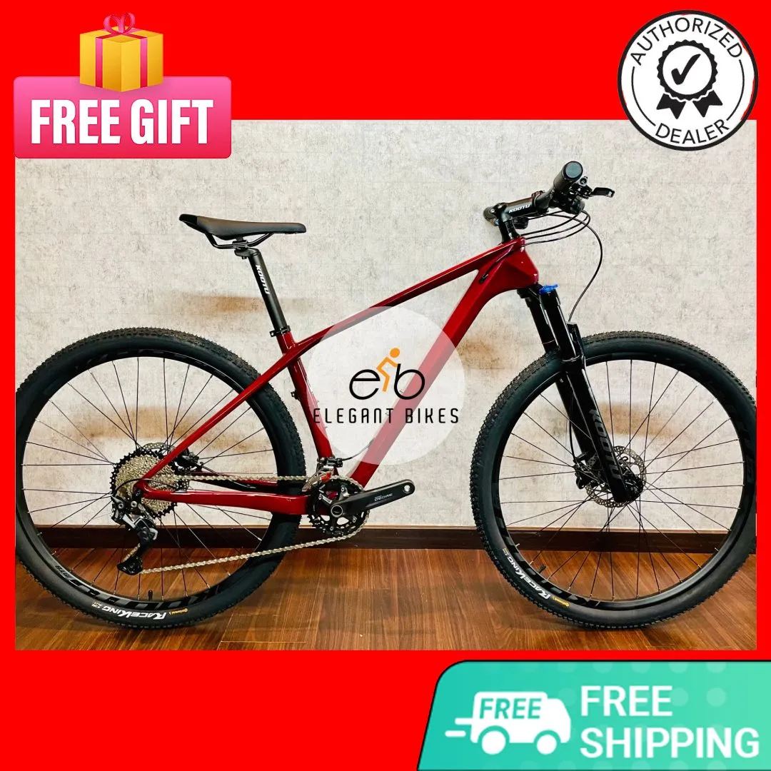 NEW ALCOTT DINO CARBON 29" SHIMANO 2X11 SPEED DEORE AIR FORK