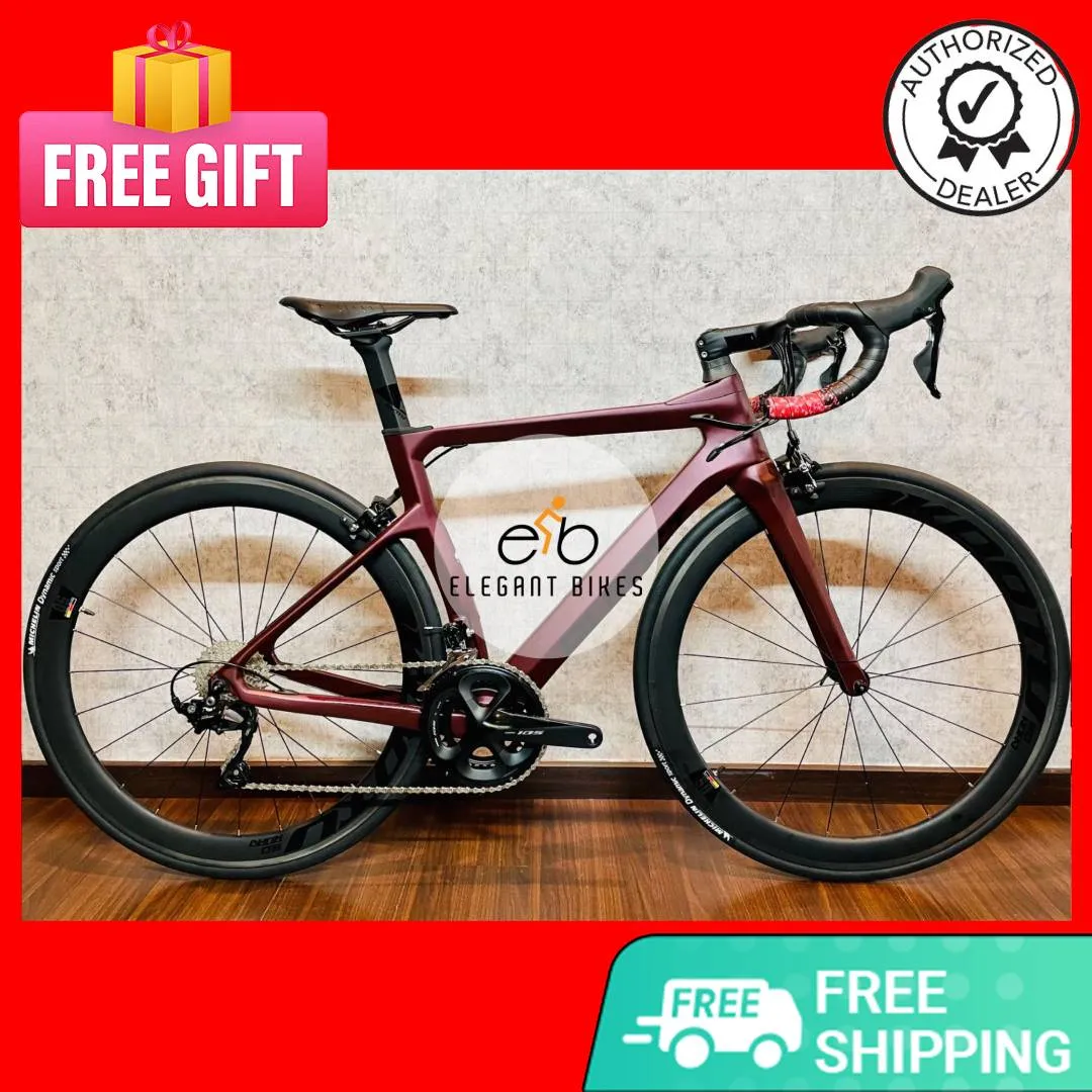 NEW ALCOTT ZAGATO SILHOUETTE CARBON WHEELSET FULL 105 SHIMANO R7000