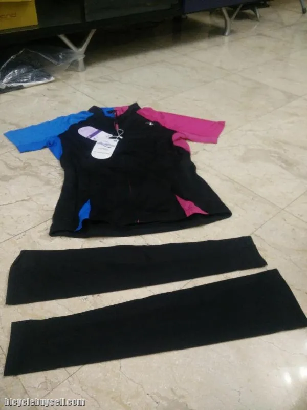 LIV by Giant Sola Series Cycling jersey for women / female with matching arm cooler PURPLE/ BLACK