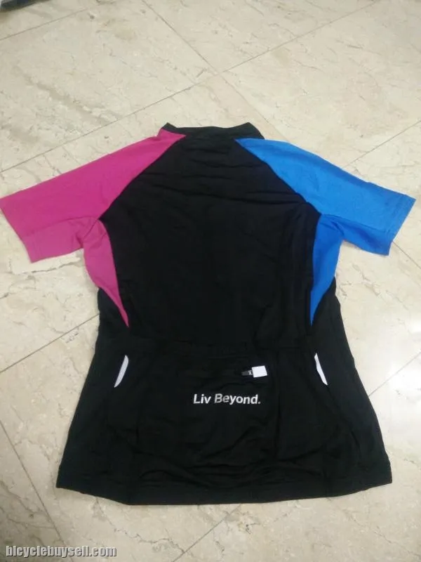 LIV by Giant Sola Series Cycling jersey for women / female with matching arm cooler PURPLE/ BLACK