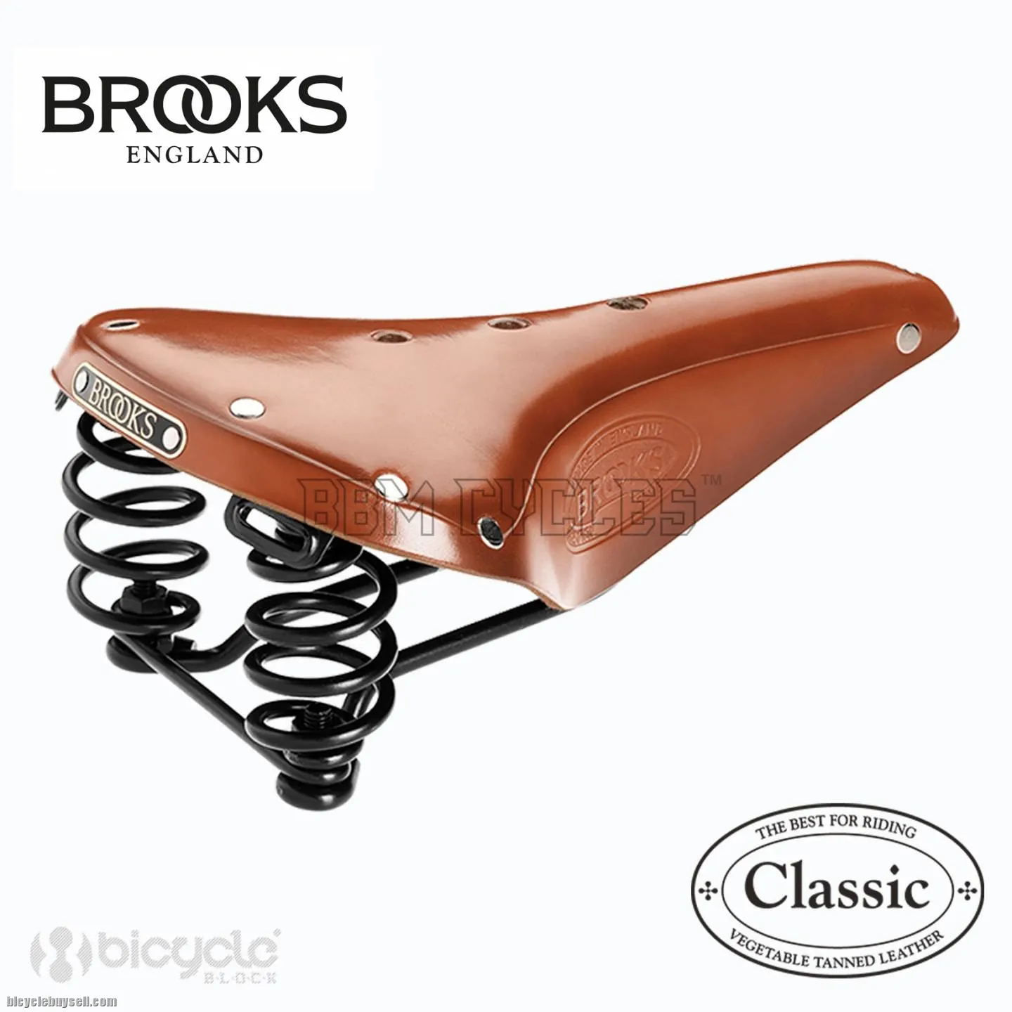 BROOKS FLYER LEATHER SPRUNG SADDLES COMFORT FOR LONG DISTANCE MADE IN ENGLAND