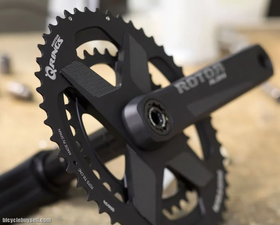 ROTOR ALDHU CRANKSET CNC QRINGS DIRECT MOUNT OVAL MADE IN SPAIN ROAD BIKES SUPER LIGHTWEIGHT