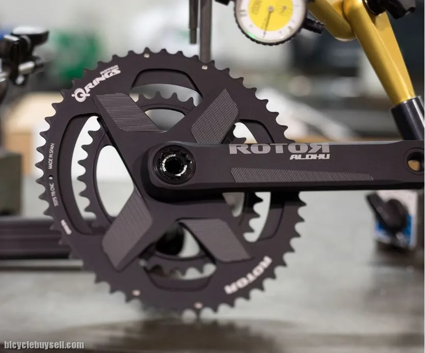 ROTOR ALDHU CRANKSET CNC QRINGS DIRECT MOUNT OVAL MADE IN SPAIN ROAD BIKES SUPER LIGHTWEIGHT