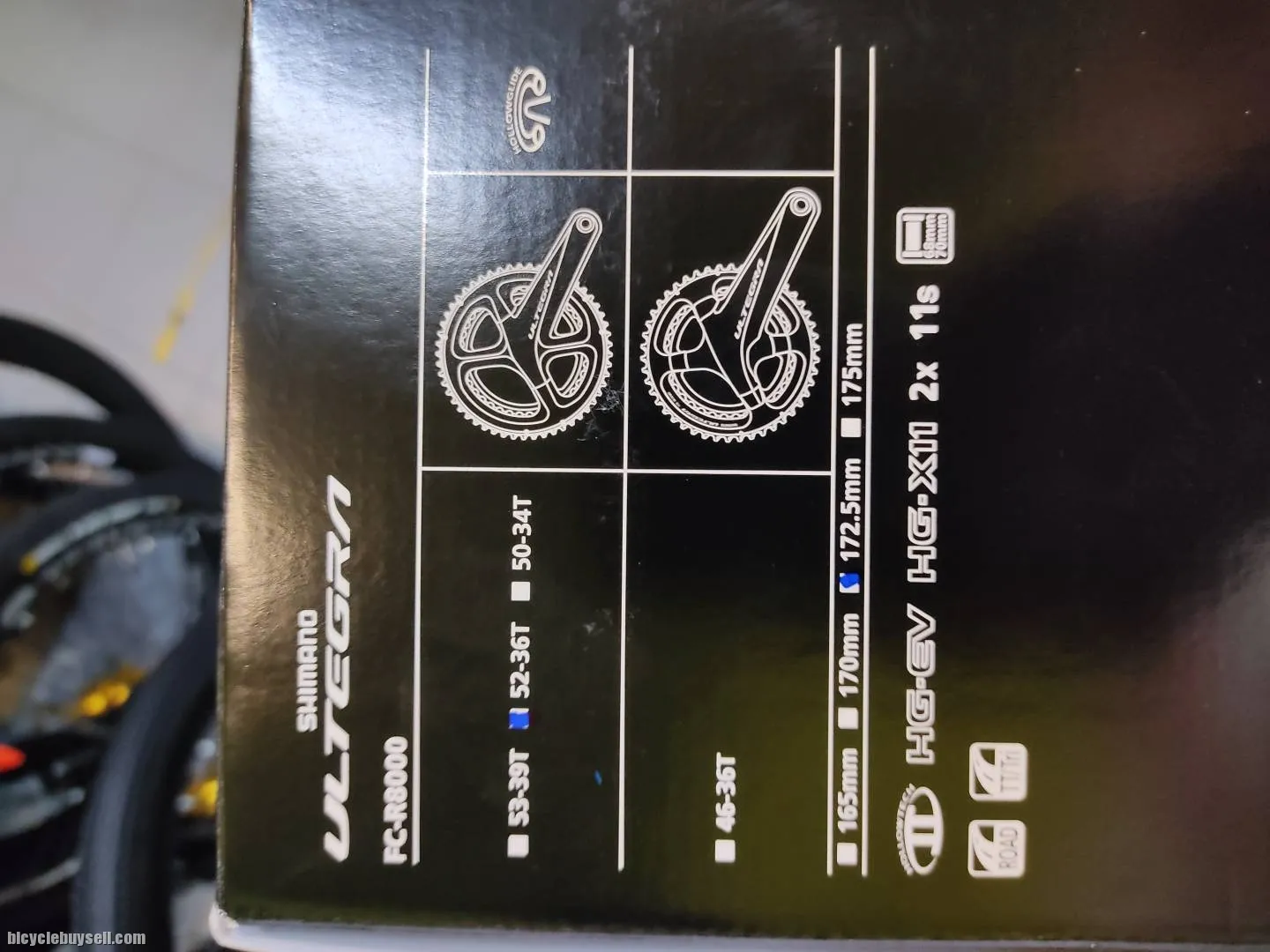 SHIMANO ULTEGRA HOLLOWTECH II Road Crankset 2x11-speed R8000 Crankset NEGO