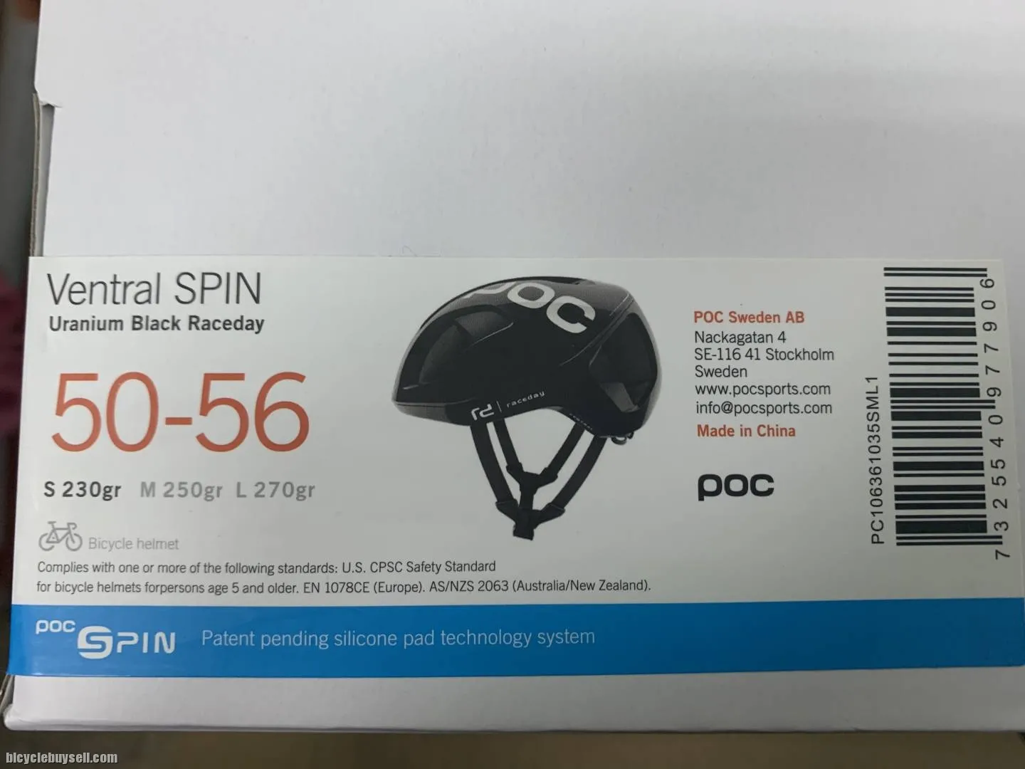 [Sold] POC HELMET - VENTRAL SPIN URANIUM BLACK RACEDAY