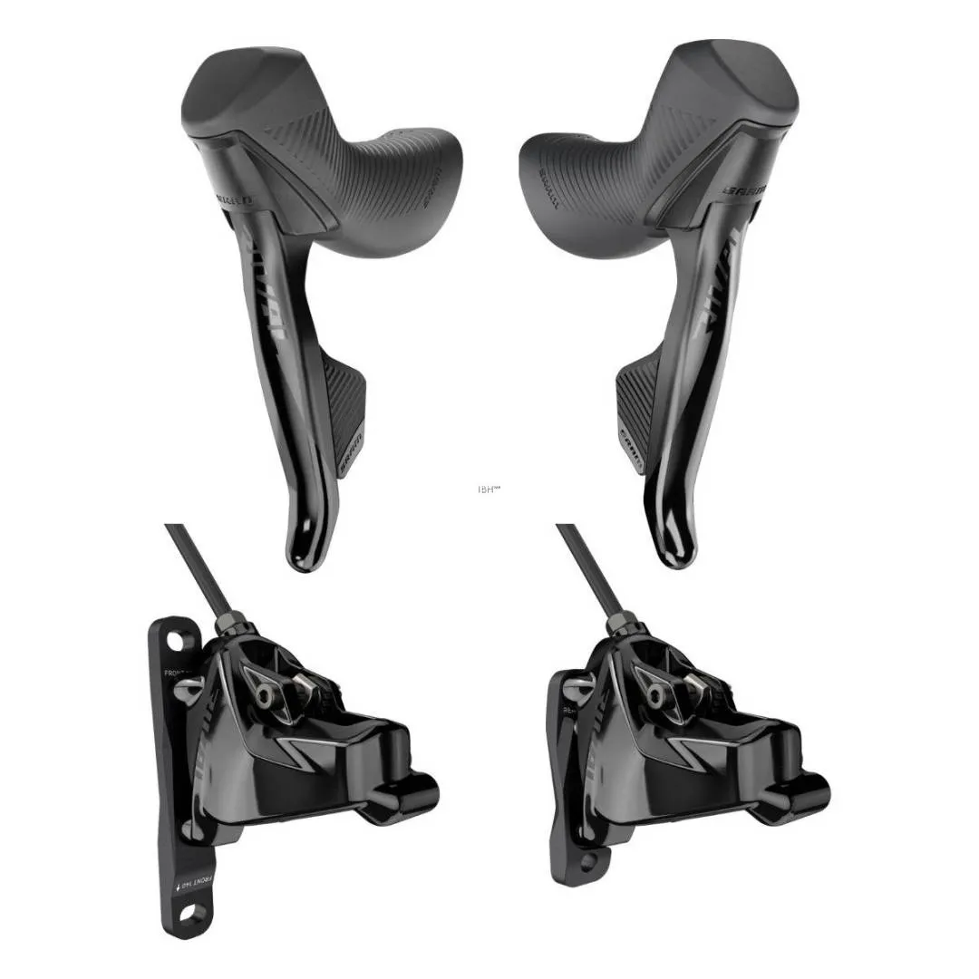 Sram Rival AXS Hydraulic Disc Brake Shifters And Flat Mount Callipers