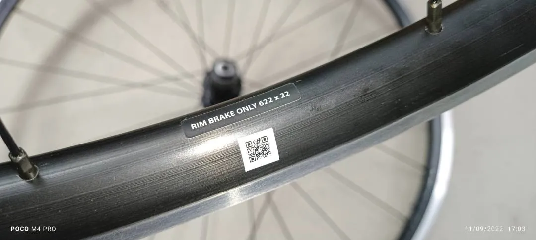 Giant PR-2 Aloy Rim Brake 700c, Tubeless Ready Wheelset