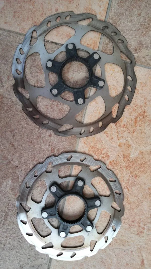 Shimano 105 rotor used 160mm &amp; 140mm