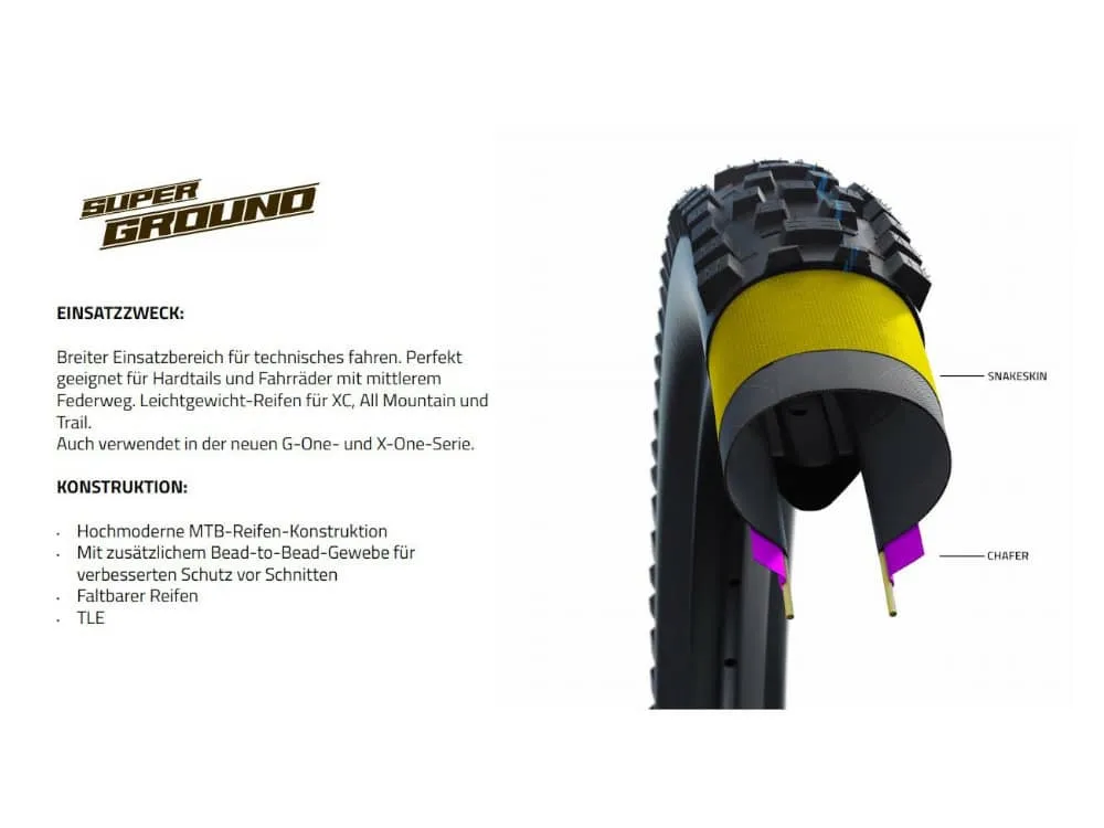 SCHWALBE Rocket Ron 29 x 2.25 Super Ground ADDIX SpeedGrip EVO SnakeSkin TLE