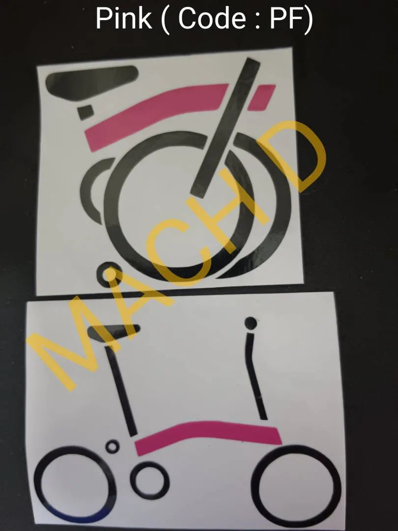 BROMPTON Special Edition frame colors stickers