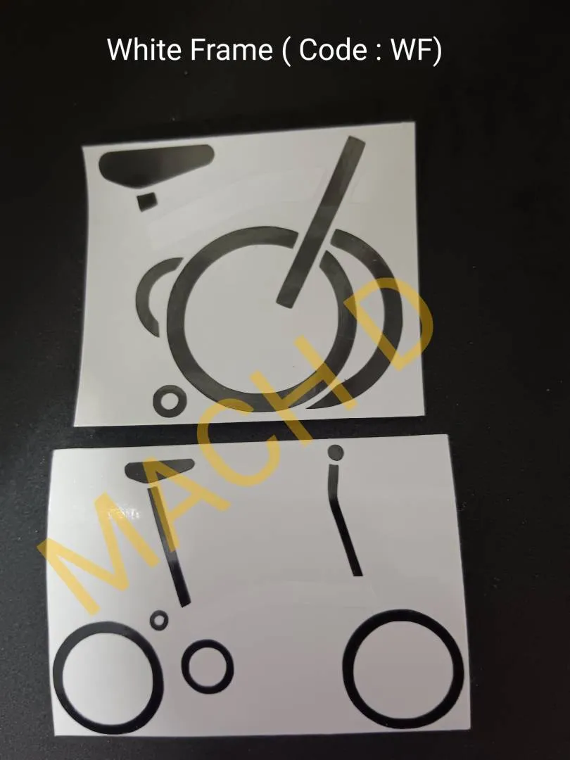 BROMPTON Special Edition frame colors stickers
