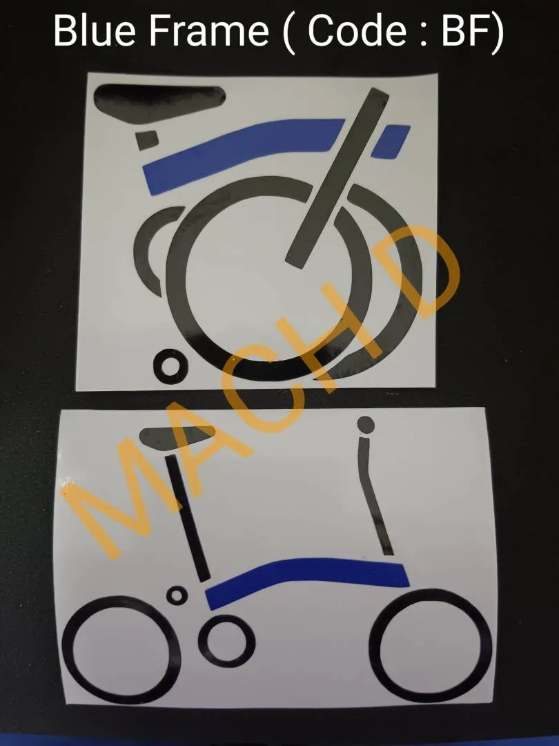 BROMPTON Special Edition frame colors stickers