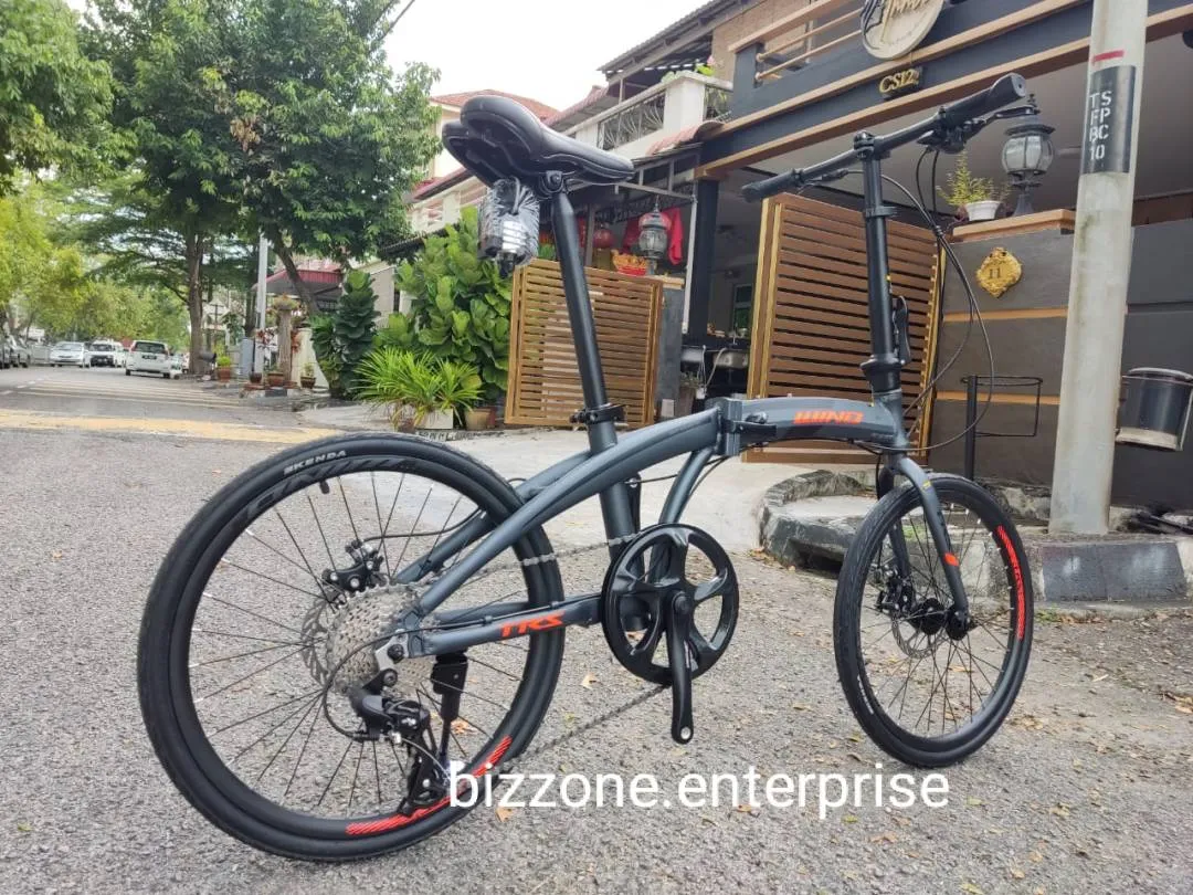 20â€ Trs wind folding bike 8sp shimano gear
