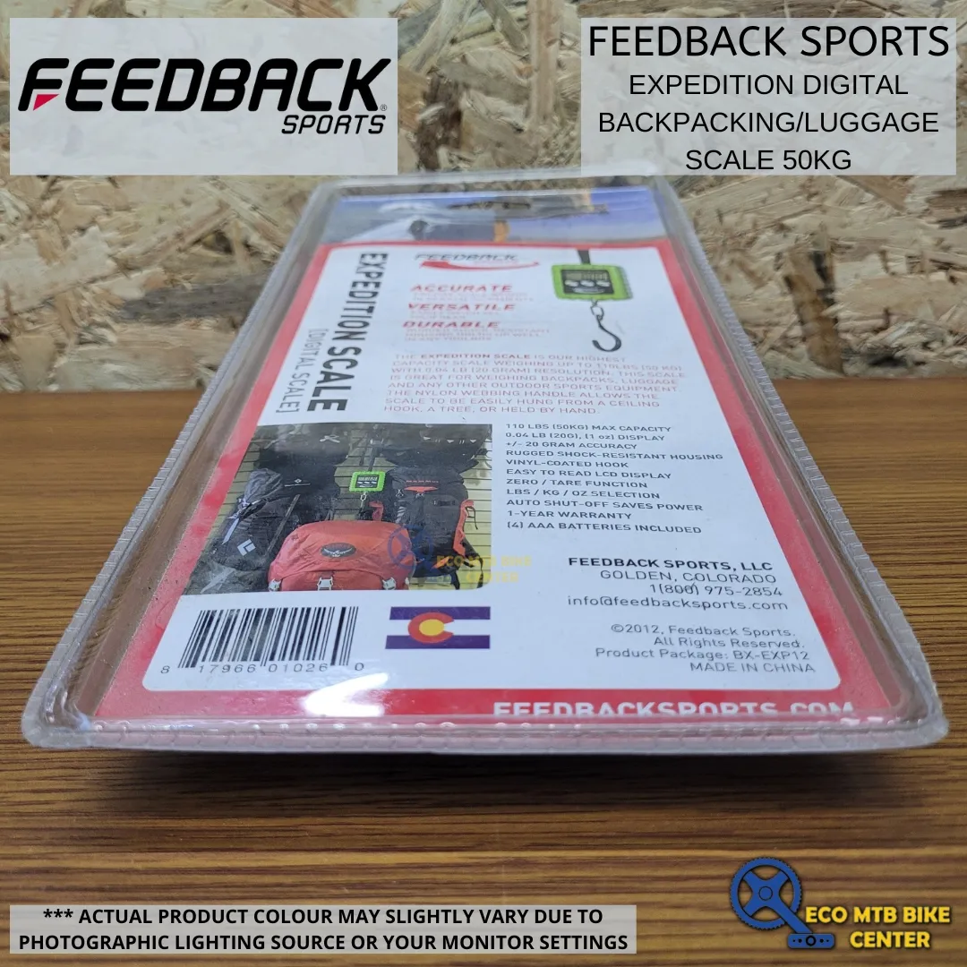 FEEDBACK SPORTS Expedition Digital Backpacking/Luggage Scale 50kg