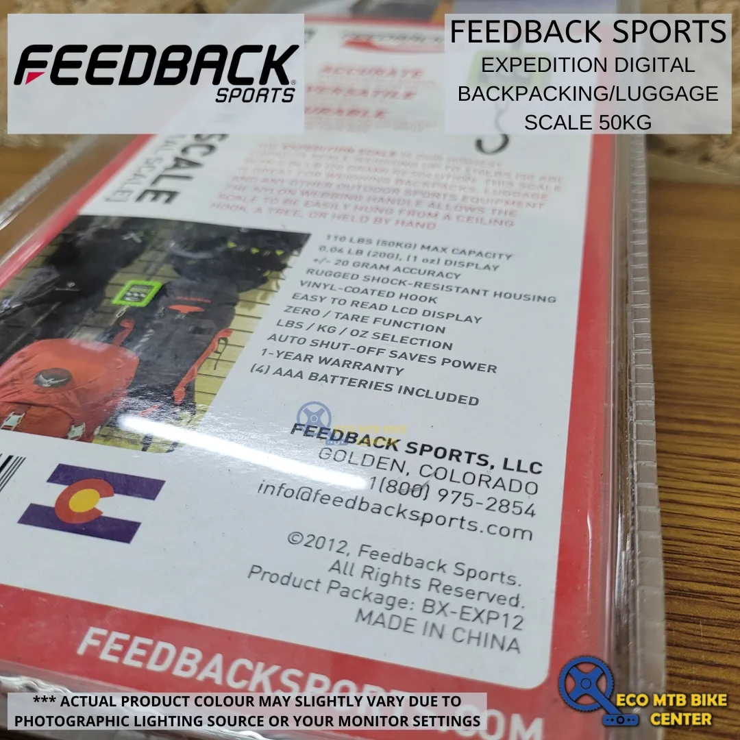 FEEDBACK SPORTS Expedition Digital Backpacking/Luggage Scale 50kg