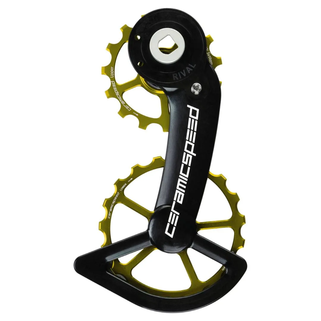 AUTHENTIC CeramicSpeed OSPW Derailleur Pulley System - For SRAM Rival AXS | 15/19 Teeth | Coate